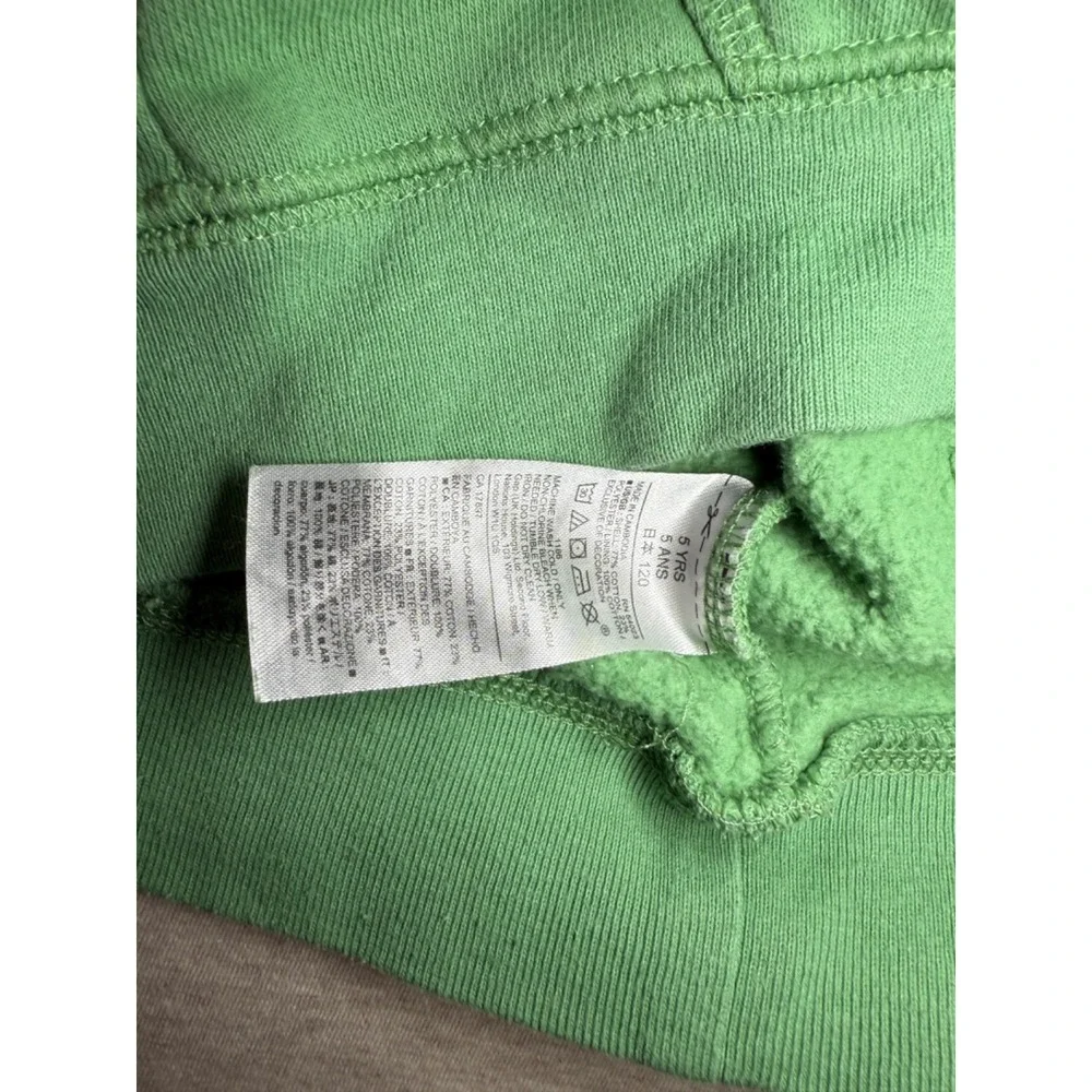 Baby Gap Toddler Hoodie Sweatshirt. 5years. Green Cotton/Polyester Blend.